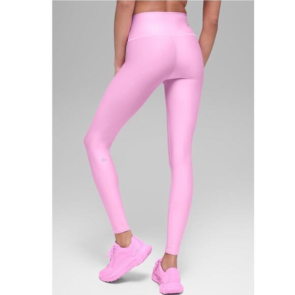 Alo Yoga High Waist Airlift Legging Candy Heart Pink (Full Length) Black XS NWT - Picture 3 of 8
